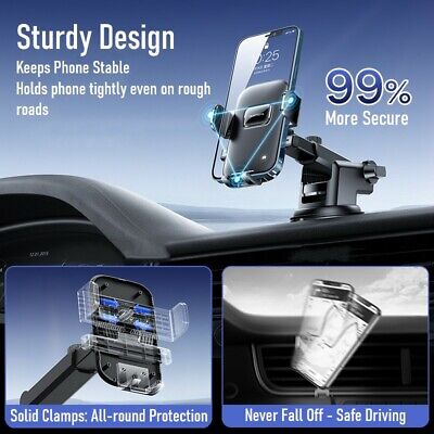 360° Mount Holder Car Windshield Stand For Mobile Cell Phone iPhone Samsung GPS