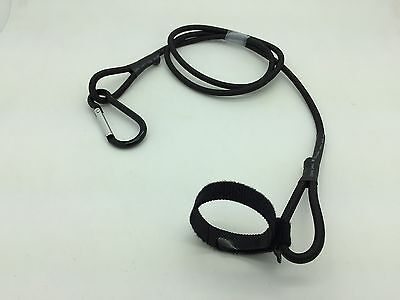 Set of 2 Bungee Cord Paddle And Fishing Pole Leash For Kayak Boats or Canoes