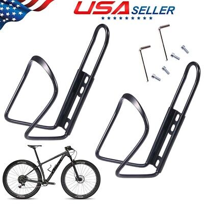 2 pack Water Bottle Holder Cage Lightweight Bicycle Bracket Alloy Aluminum