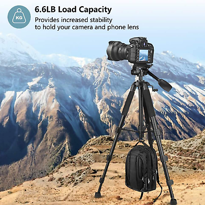 Aluminum Alloy Camera Tripod Stand Holder for Canon Nikon Cell Phone Remote DSLR