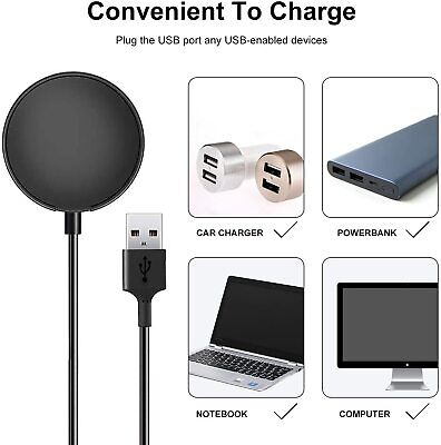 Wireless Magnetic Charger Dock For Samsung Galaxy Watch 4/3/R500/R820/Active 2/1