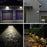 4 Pack Solar Gutter / Fence Mount LED Lights Outdoor Garden Pathway Deck Doorway