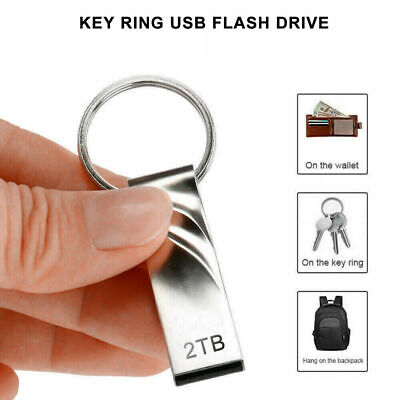 2TB USB 3.0 Flash Drive Memory Stick Pen U Disk Metal Key Thumb for PC Laptop US