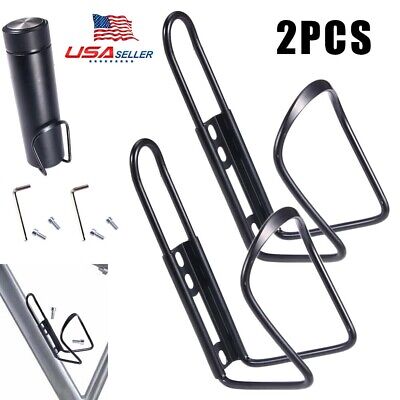 2 pack Water Bottle Holder Cage Lightweight Bicycle Bracket Alloy Aluminum