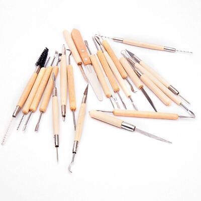 22 Piece Pottery Clay Sculpture Sculpting Carving Modeling Ceramic Hobby Tools