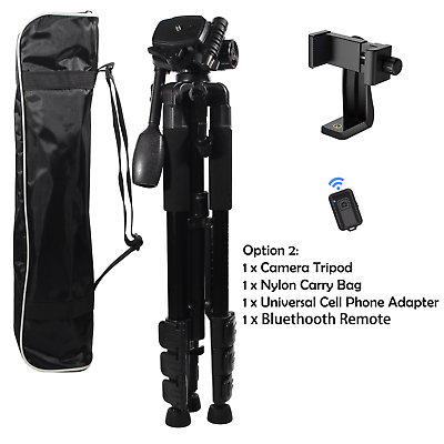 Aluminum Alloy Camera Tripod Stand Holder for Canon Nikon Cell Phone Remote DSLR