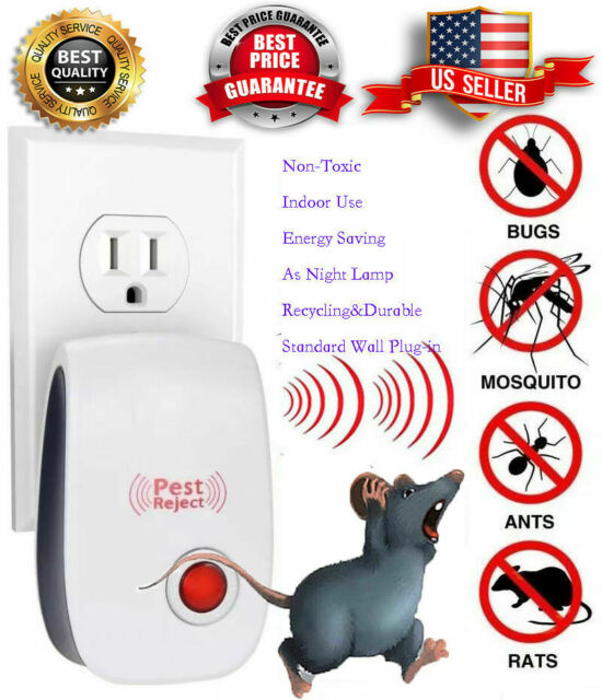 Pest Reject Pro Ultrasonic Repeller Home Bed Bug Mites Spider Defender Roaches