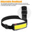 COB LED Headlamp Head Torch Lamp USB Rechargeable Headlight Work Flashlight IPX5