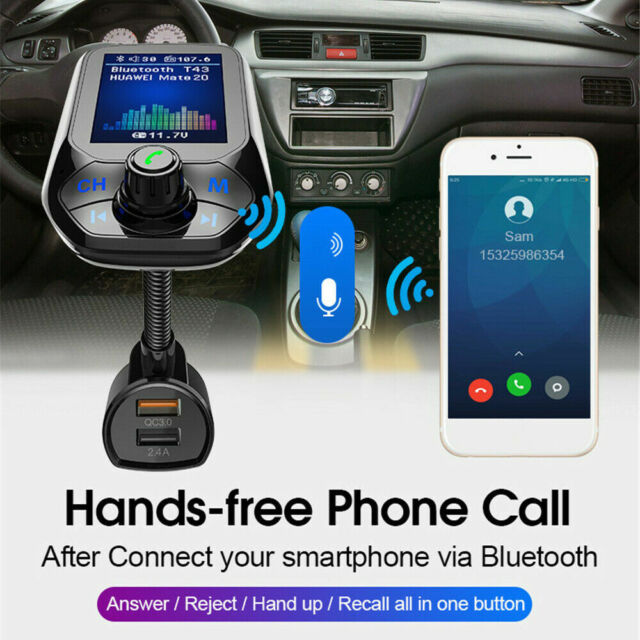 Bluetooth Car FM Transmitter MP3 Player Hands free Radio Adapter Kit USB Charger