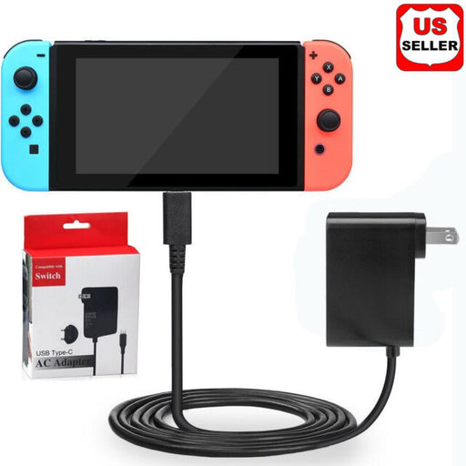 AC Adapter Power Supply for Nintendo Switch Wall & Travel Charger Cord
