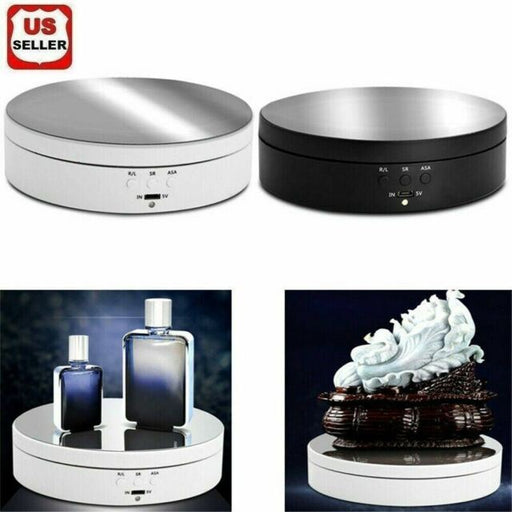 360° Electric Motorized Rotating Display Stand Jewelry Photography Show Holder