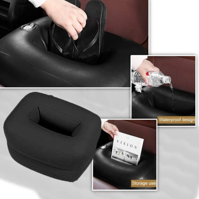 Inflatable Travel Car Camping Mattress Bed Back Seat Sleep Rest 2 Pillow Pump