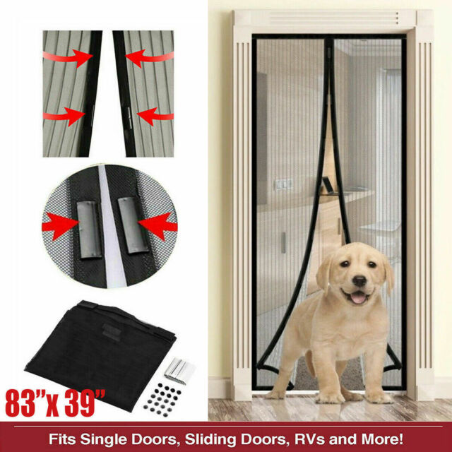 Hands-Free Magnetic Screen Door Mesh Net BLOCK Mosquito Fly Insect Bug Curtain