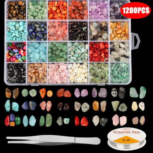 DIY 1200 Pieces Jewelry Making Kit Beading Craft Earring Supplies