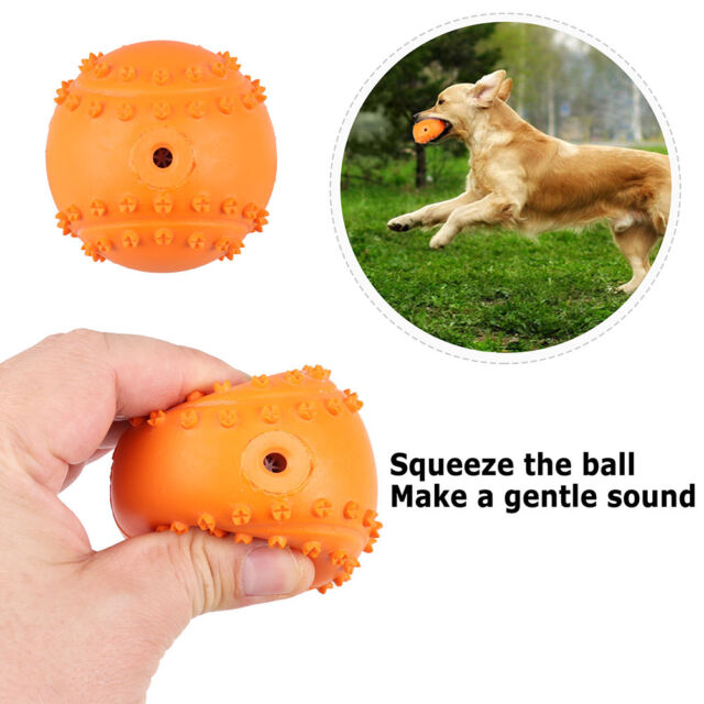 4 Pack Durable Dog Ball Toys for Small to Medium Dogs Treat Dispenser