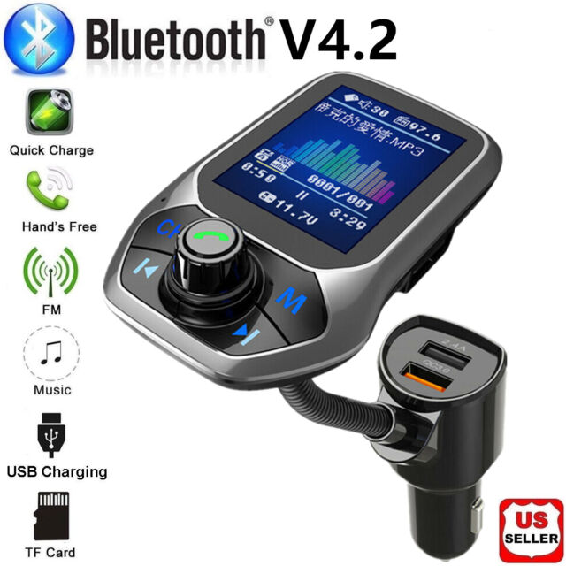 Bluetooth Car FM Transmitter MP3 Player Hands free Radio Adapter Kit USB Charger