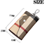 Leather Car Key Chain Ring Keys Wallet Dual Holder Pouch Case Organizer Bag US