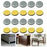 20 Pieces Adhesive Furniture Pads Glide Slider Chair Leg Protector Floor Table Feet