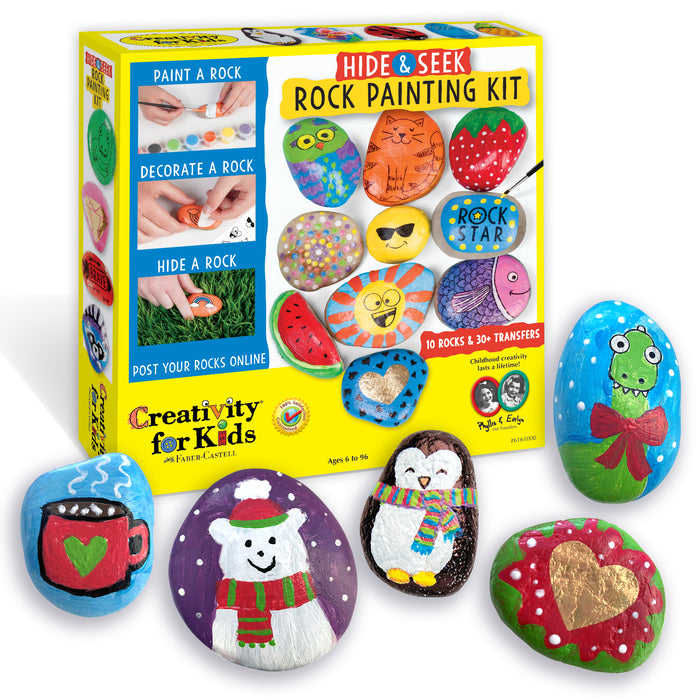 Creativity for Kids Hide and Seek Rock Painting Kit