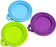 Silicone Can Covers for Pet Food Cans, Dog Cat Food Can Lids Covers, Reusable Universal Size Can Toppers Fit Small Medium Large Cans (Blue Green Purple)