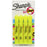 Sharpie Tank Style Highlighters, Chisel Tip, Fluorescent Yellow, 4 Count