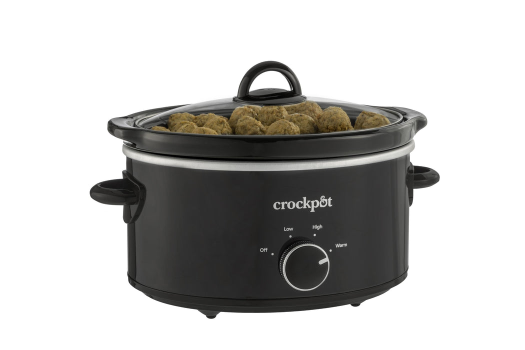 Crock-Pot 4 Quart Manual Slow Cooker, Black