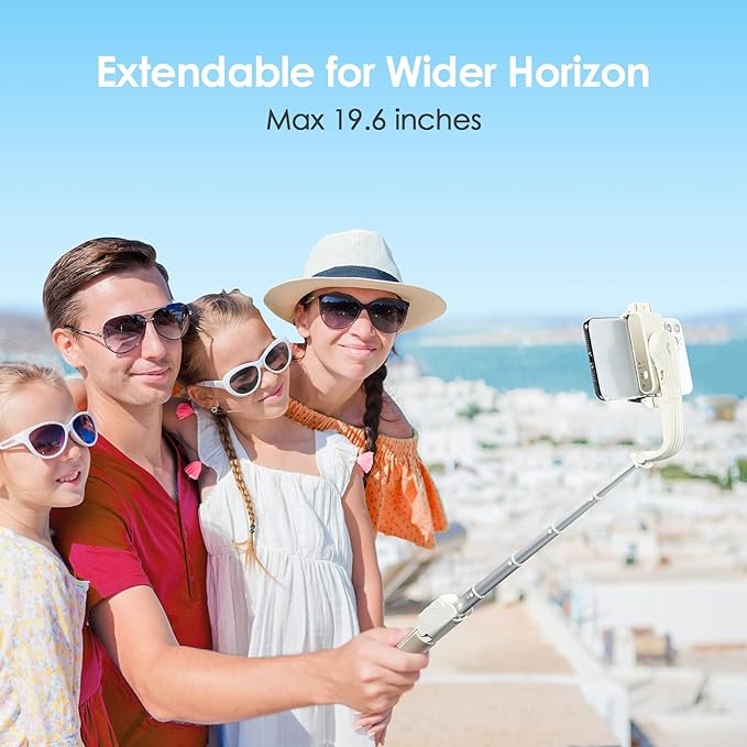 Selfie Stick Gimbal Stabilizer, Face Tracking & 360° Rotation Tripod with Wireless Remote