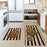 Artoid Mode Watercolor Stripes Pumpkin Decorative Kitchen Mats Set of 2, Home Seasonal Fall Holi...