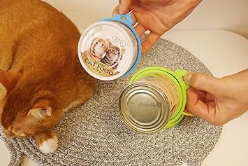 Silicone Can Covers for Pet Food Cans, Dog Cat Food Can Lids Covers, Reusable Universal Size Can Toppers Fit Small Medium Large Cans (Blue Green Purple)