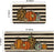 Artoid Mode Watercolor Stripes Pumpkin Decorative Kitchen Mats Set of 2, Home Seasonal Fall Holi...