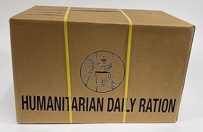 Case of Humanitarian Daily Ration MRE (Meal, Ready To Eat) - Inspection date of 6/2022 or Newer