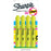 Sharpie Tank Style Highlighters, Chisel Tip, Fluorescent Yellow, 4 Count