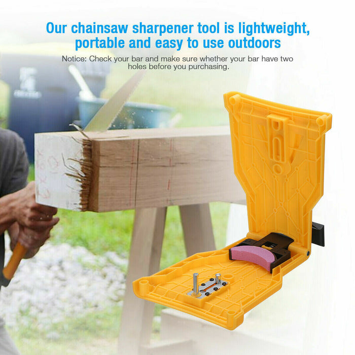 Chainsaw Teeth Sharpener 14-20 Inch Saw Chain Blade Fast Sharpening Stone System