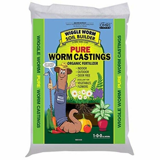 Wiggle Worm (#WWSB30LB) Worm Castings Organic Fertilizer, Soil Builder, 30-Pound