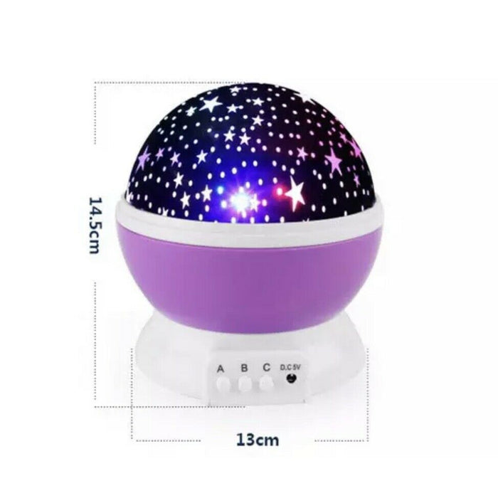 LED USB Star Light Kid Baby Sleep Night Sky Romantic Starry Cosmos Lamp 360°