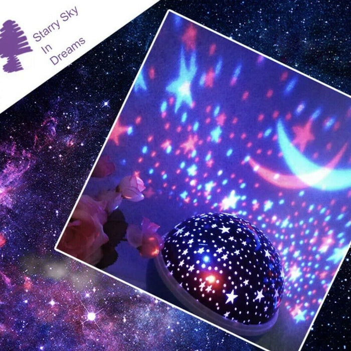 LED USB Star Light Kid Baby Sleep Night Sky Romantic Starry Cosmos Lamp 360°