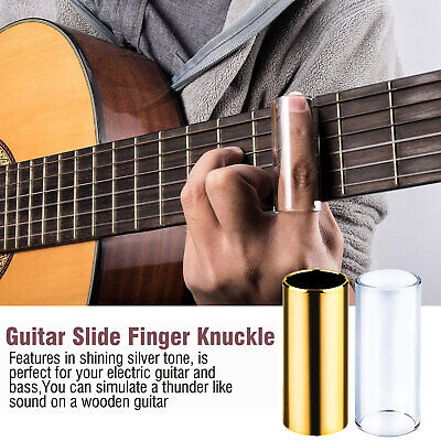 23 in 1 Guitar Slide Set Glass Stainless Steel Slides Thumb Finger Picks Box Kits