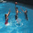 Swimline Super Hoops Floating Swimming Pool Basketball Game Set with Ball