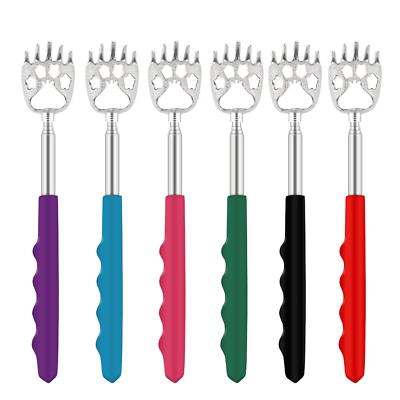 6 Pack Telescoping Back Scratcher - Bear Claw Back Scratchers