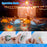 Swimming Pool RGB LED Floating Light 8 Modes Garden Pond Decor Waterproof Lamp