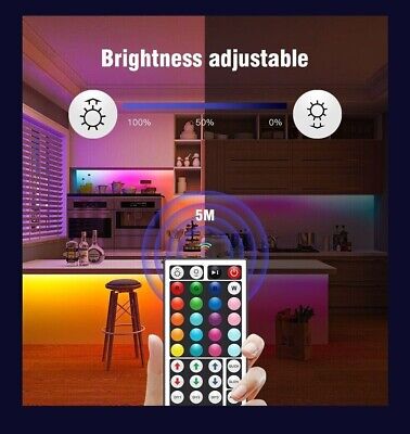 32ft LED Strip Lights Remote Control Bedroom for Indoor Use