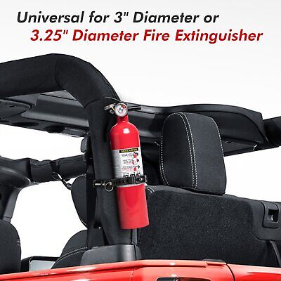 Car Roll Bar Fire Extinguisher Holder Mount Bracket Adjustable for Jeep Wrangler