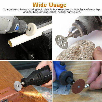 217 Pieces Rotary Tool Accessories Kit Sanding Cutting Polishing Grinder for Dremel