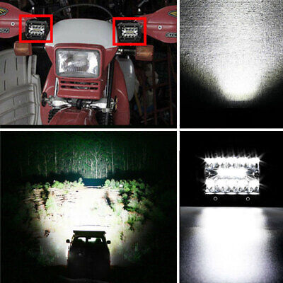 2x 4inch 200W LED Driving /Work Light  Spot Flood Combo Pods Offroad