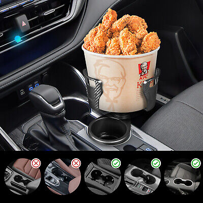 2 IN 1 Multifunction Cup Holders Universal Drink Bottle 360° Adjustable for Car