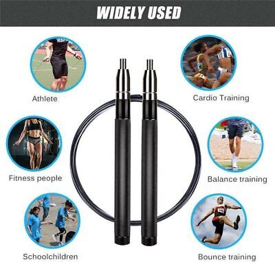 Jump Rope Gym Aerobic Exercise Boxing Skipping Adjustable Bearing Speed Fitness