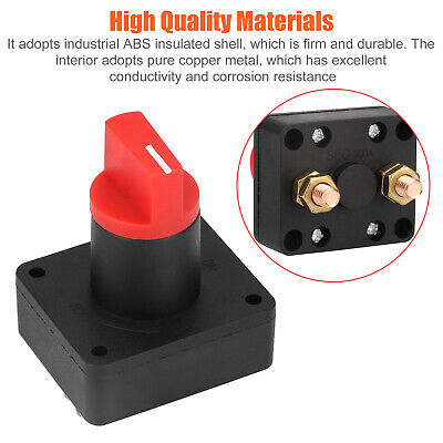 300A 60V Auto Car Truck Boat Camper Battery Isolator Disconnect Cut Off Switch