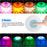 Swimming Pool RGB LED Floating Light 8 Modes Garden Pond Decor Waterproof Lamp