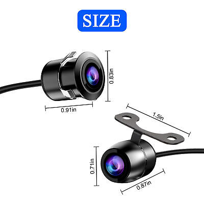 170º CMOS Car Rear/Front/Side View Reverse Backup Parking Camera Waterproof