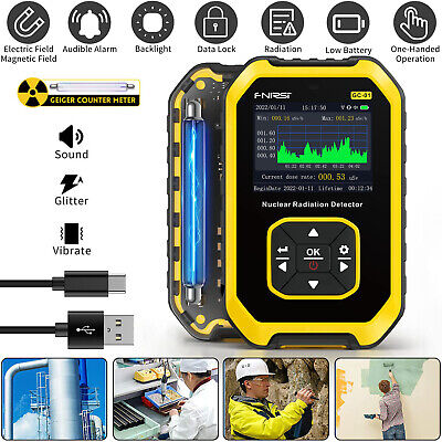 LCD Nuclear Radiation Geiger Counter Tube Detector β γ X-Ray Dosimeter Monitor